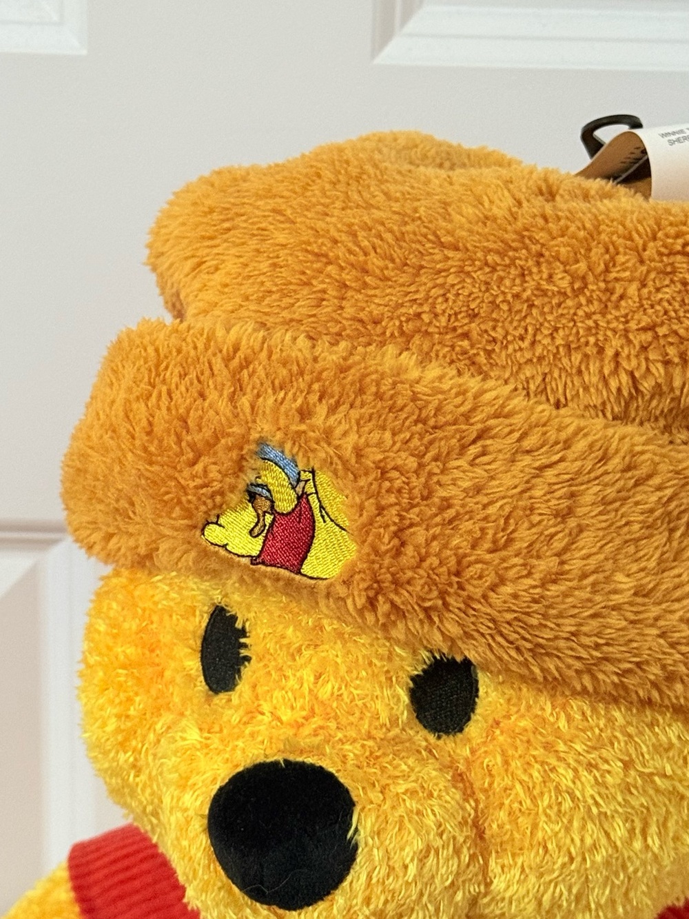 Disney Plush Winnie the Pooh Fuzzy Hat in Yellow